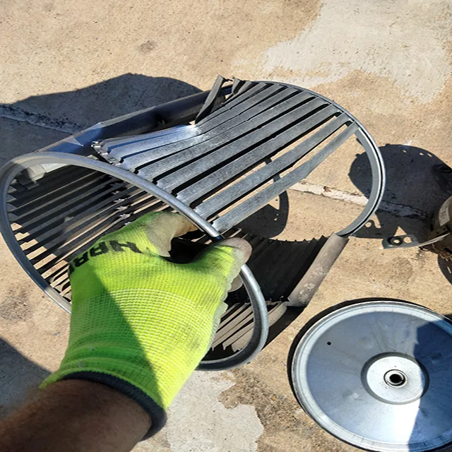 Furnace blower wheel removed during a service visit in McCalla, AL